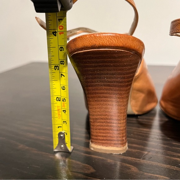 Aldo sz 8 Leather Sling Back Heels - Picture 3 of 12